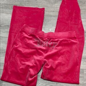 Juicy Couture Fuchsia Velour Lounge Pants